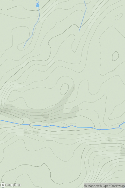 Thumbnail image for Creag nam Fitheach [Knapdale and Kintyre] [NR786763] showing contour plot for surrounding peak